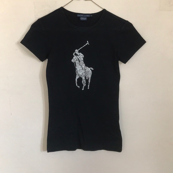 Ralph Lauren Tops - Polo • Crystal encrusted tee